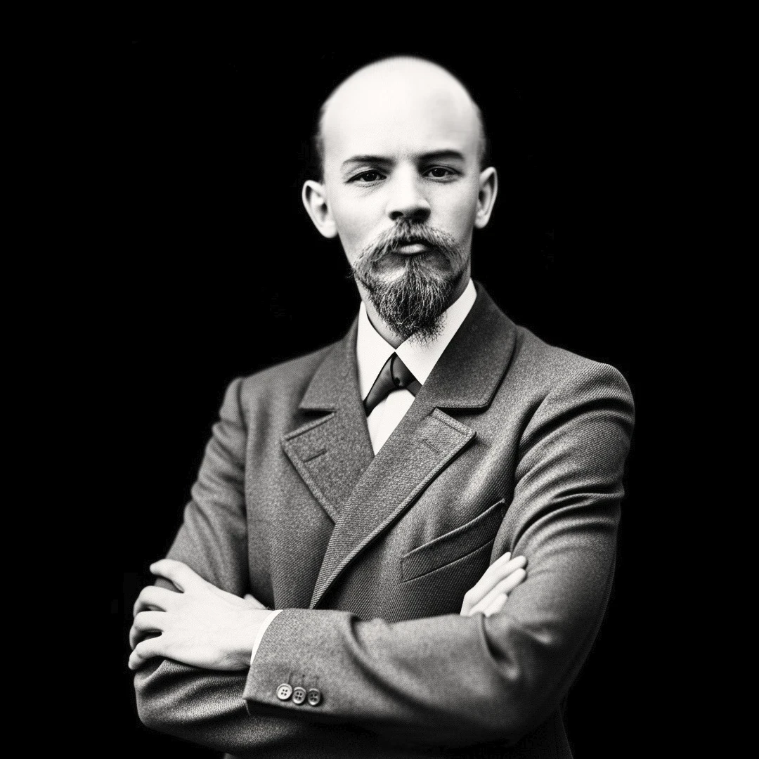 В. И. Ленин, Москва, 1900 — AI-портрет по фотографии Ю. Мебиуса