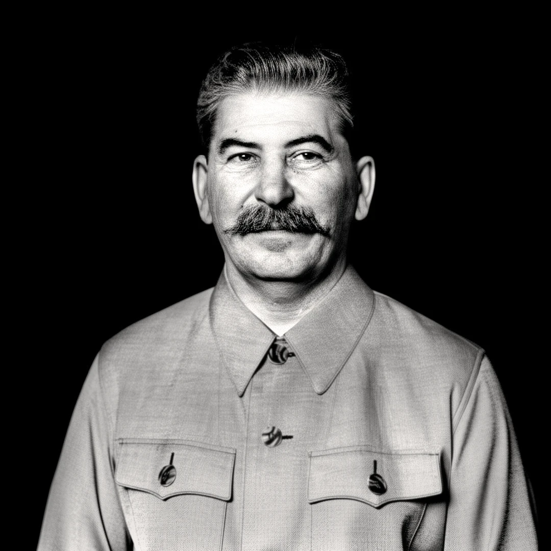И. В. Сталин, Кремль, июль 1941 — AI-портрет по фотографии Маргарет Бурк-Уайт