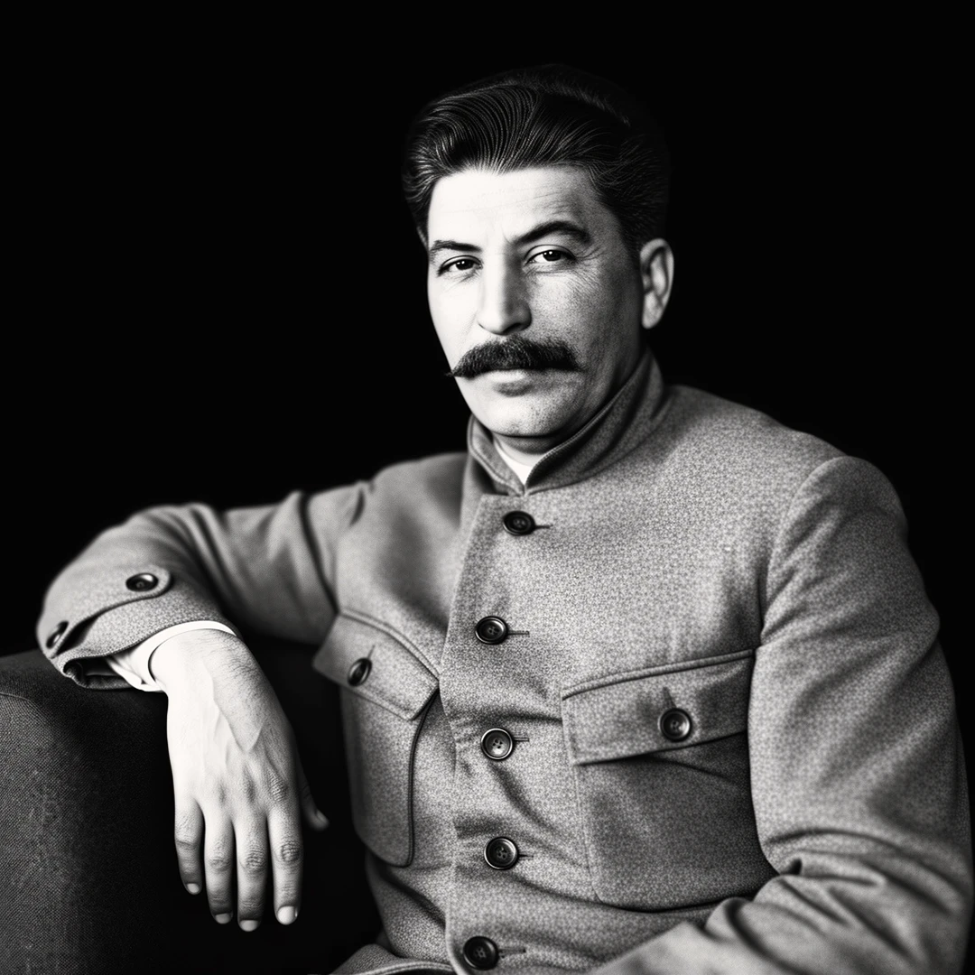 И. В. Сталин, 1922 — AI-портрет по фотографии начала двадцатых